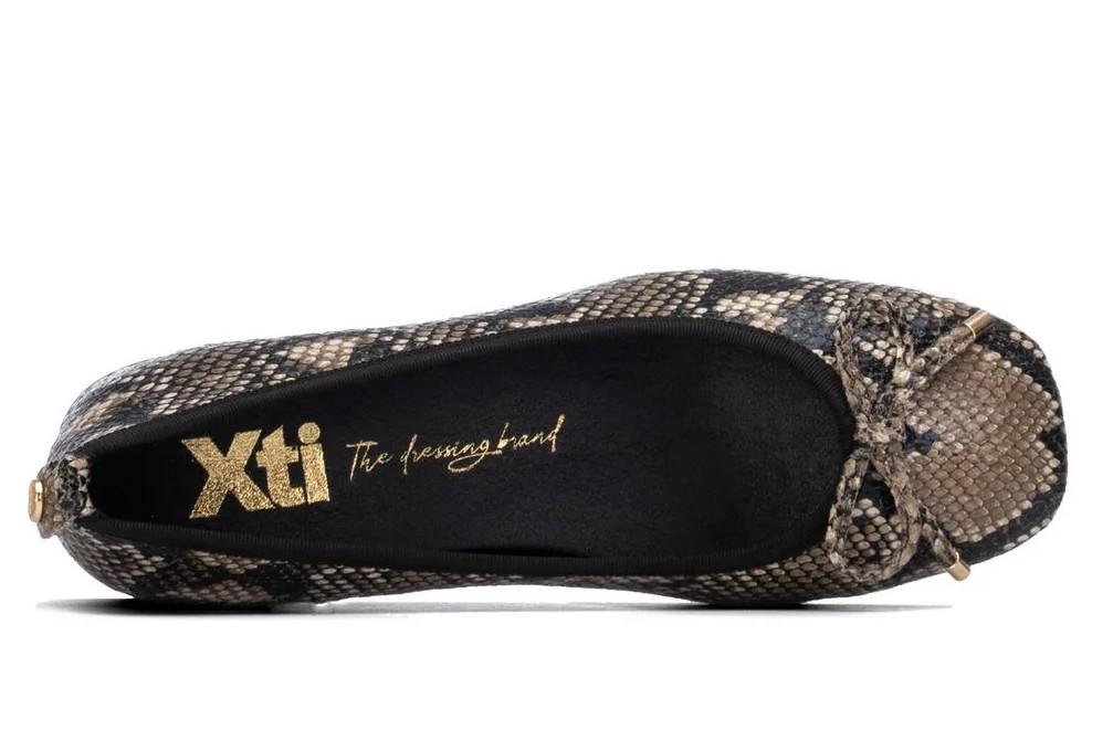 Bailarinas con tacón bajo XTI 146378 animal print para mujer