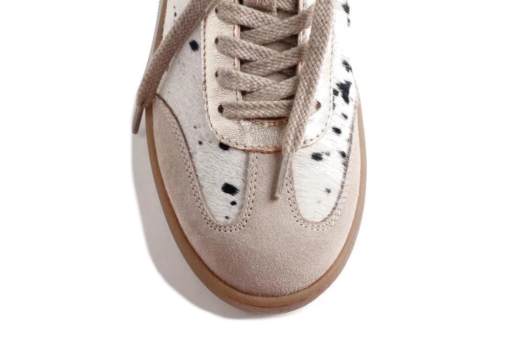 Zapatillas deportivas Gioseppo 80298 de Piel Animal Print en beige para mujer