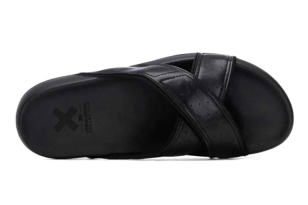 Sandalias hombre Xti 145778 | Sandalias planas cómodas y veganas con tiras cruzadas