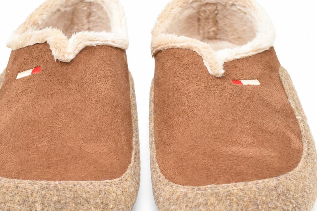 Zapatillas de casa Cabrera 3537 cobre para hombre con plantilla extraíble