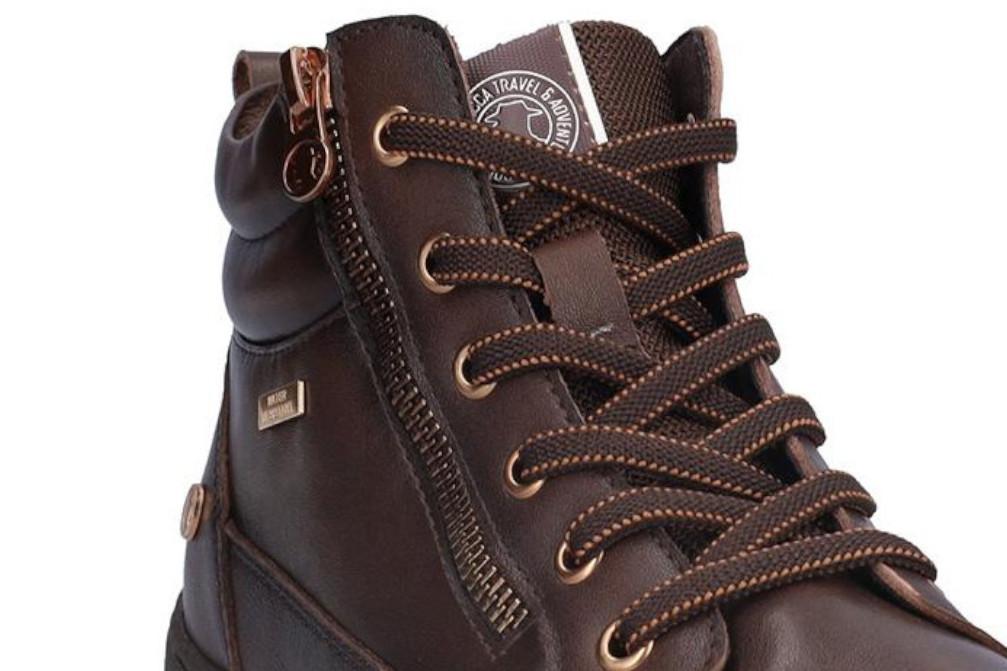 Botines de piel Coronel Tapiocca T580-18 marrones para mujer resistentes al agua