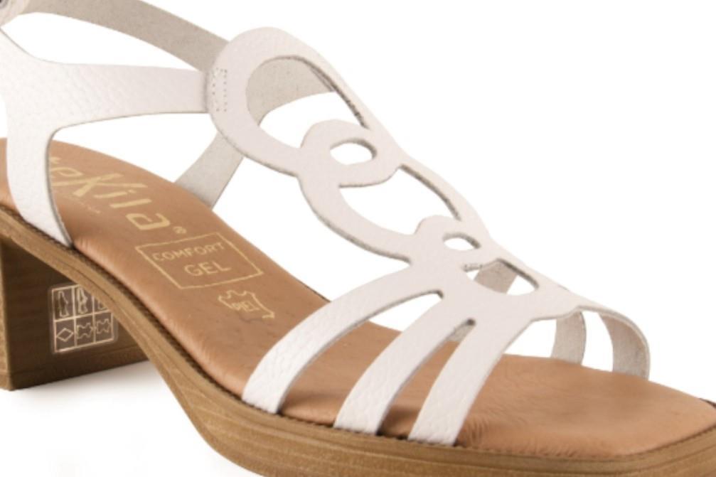 Sandalias Tekila 1010 en blanco para mujer