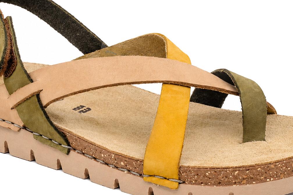 Sandalias Walk & Fly 5100 Fianchi kaki para mujer