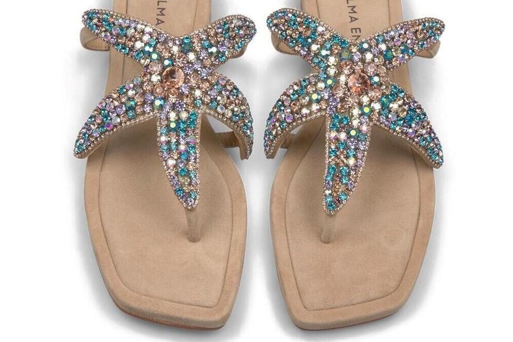 Sandalias planas Alma en Pena V251973 en sand para mujer