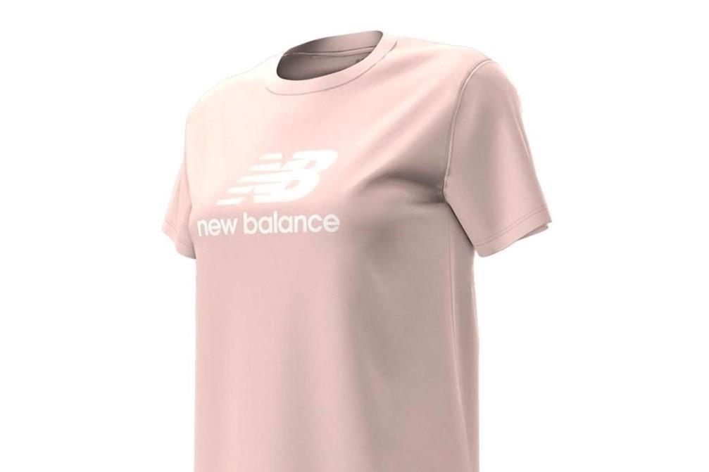 Camiseta manga corta New Balance Sport Essential Logo Wt41502 en rosa