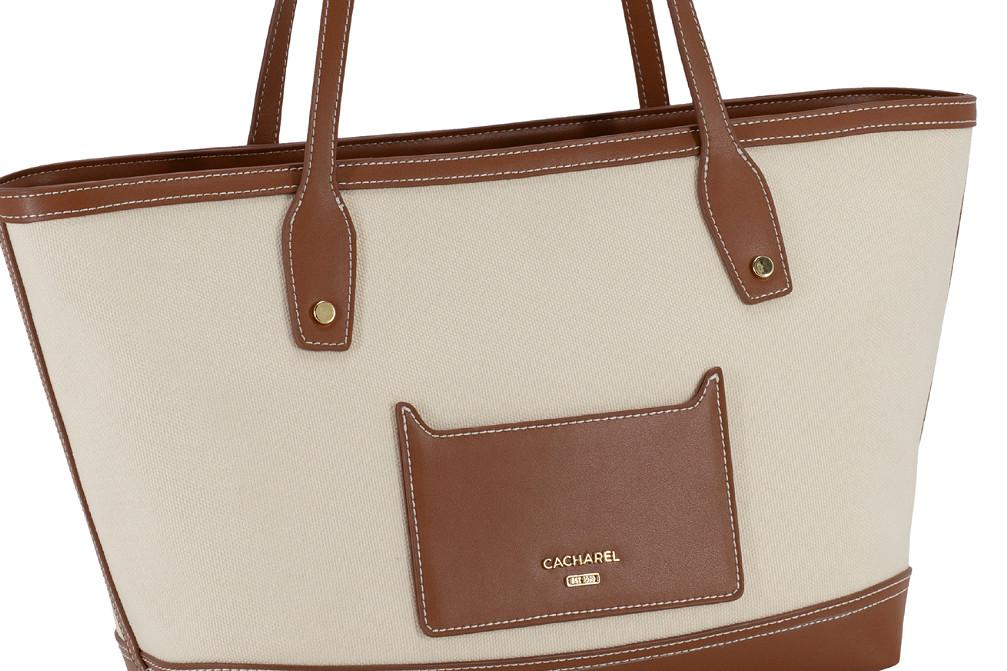 Bolso shopper Cacherl bags CRH261092 de Lona y Cuero Vegano para Mujer