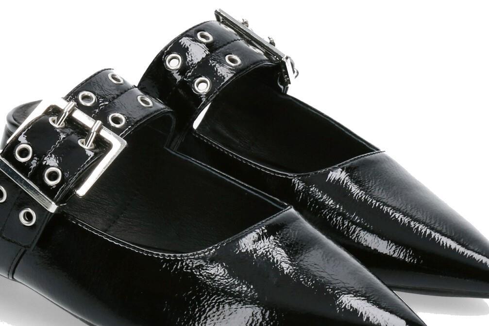 Bailarina destalonada Top 3 Shoes SE25398 en negro para mujer