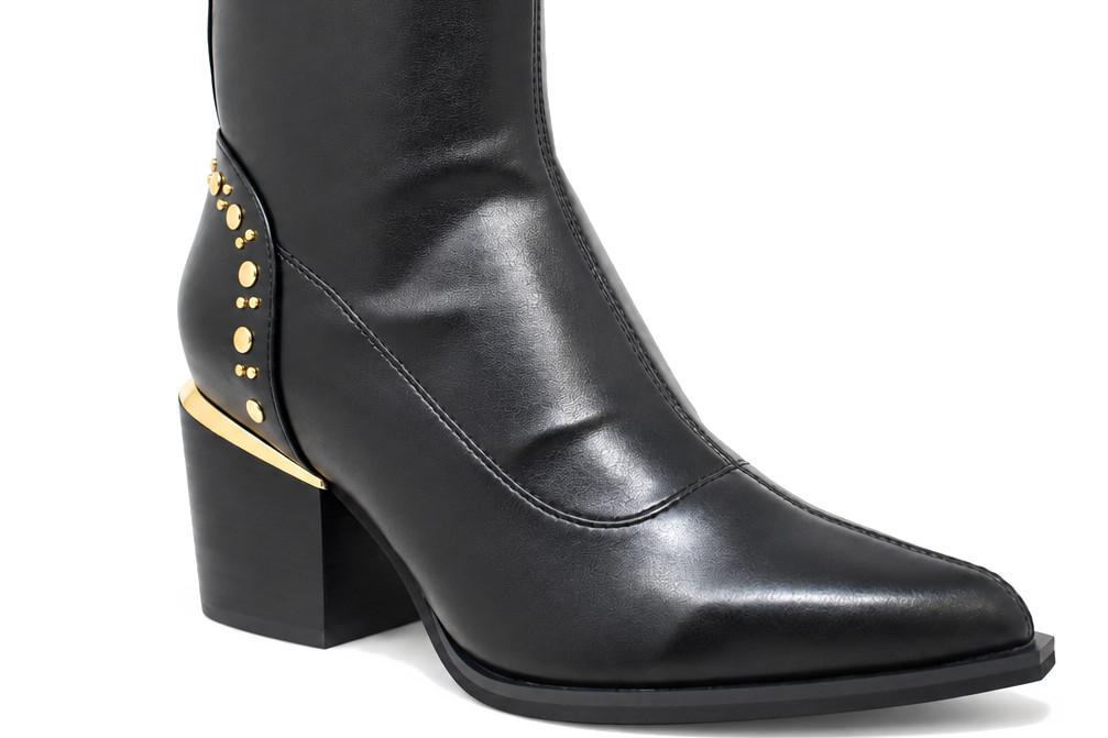 Botines western Alma en Pena I2653004C negros de licra