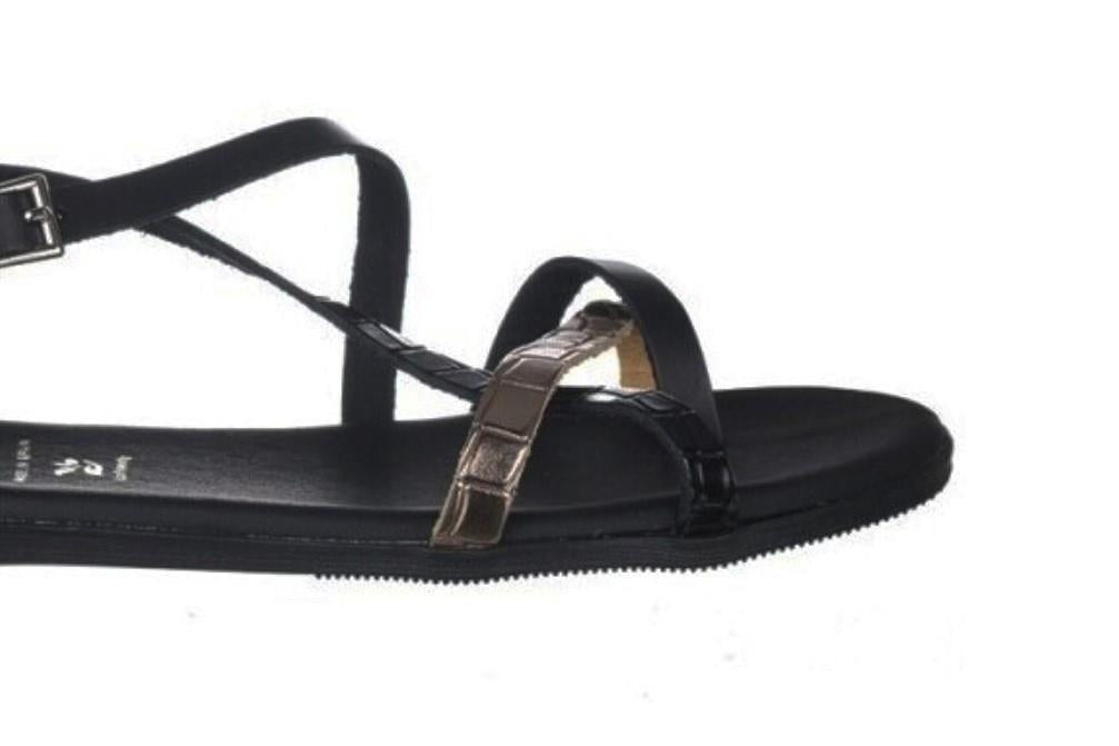 Sandalias planas Oh! My Sandals 5556 en negro para mujer