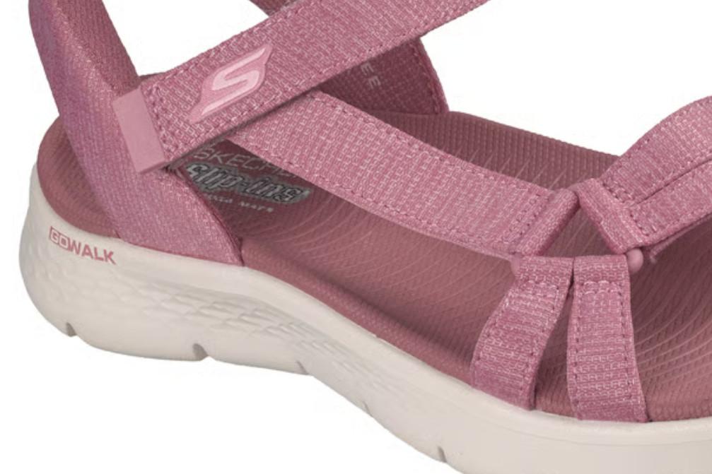 Sandalias Skechers Slip-Ins GO WALK Flex Sandal Illuminate 141481 Rosa Mujer | Deportivas, Cómodas y Ultraligeras
