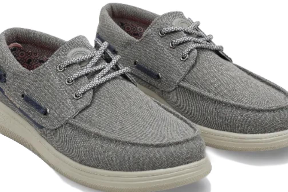 Zapatos Náuticos de lona Coronel Tapiocca T869-4 en gris para hombre