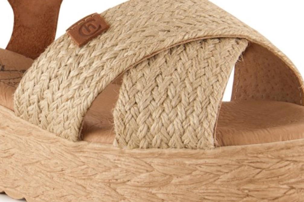 Sandalias con plataforma Chamby 314 en natural para mujer