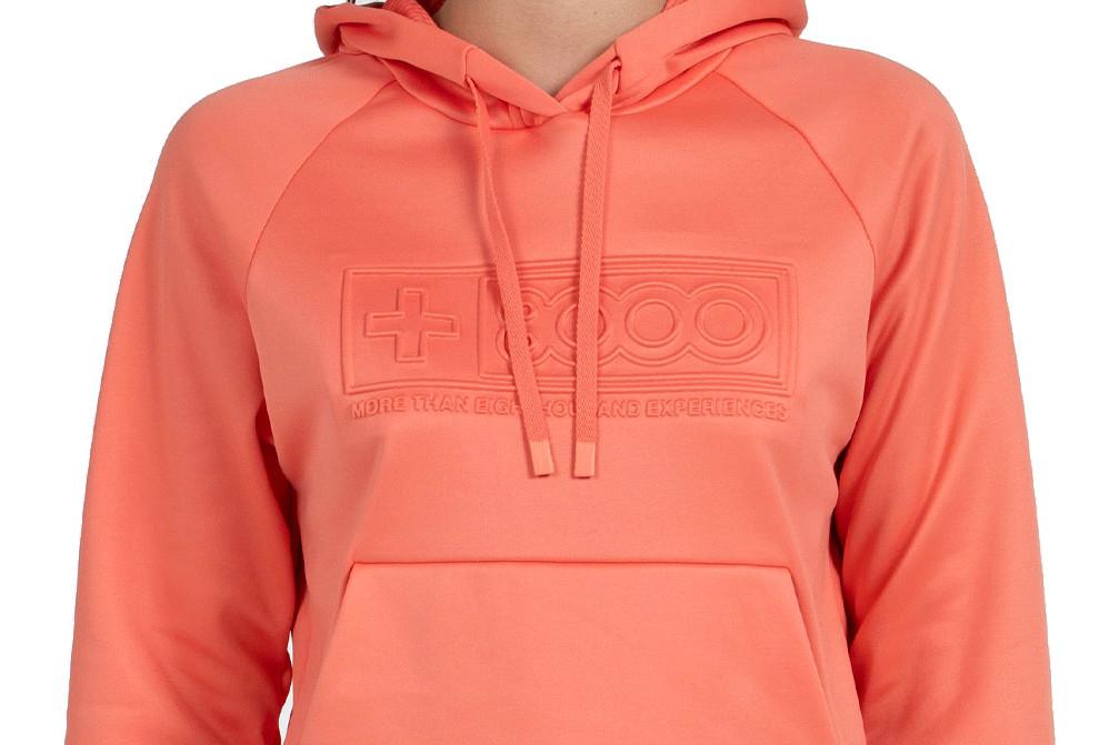 Sudadera con capucha de Montaña + 8000 Elin Mujer Geranio