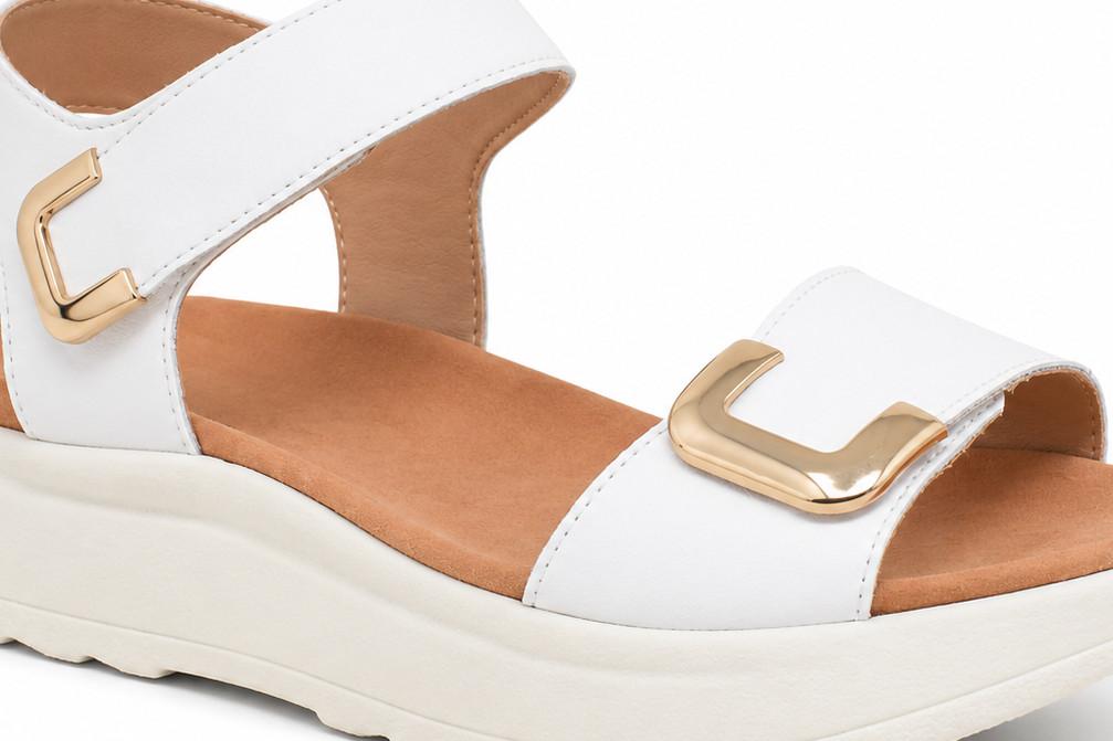 Sandalias de Cuña Kangaroos JL421 Blanco para mujer