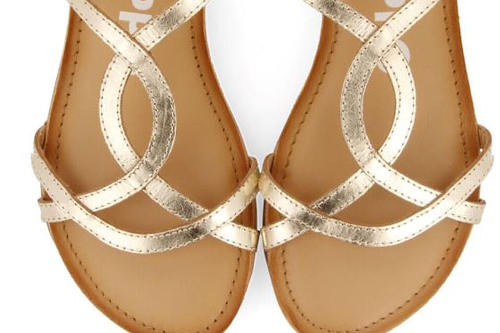 Sandalias planas Gioseppo Lamim 69113 en oro para mujer