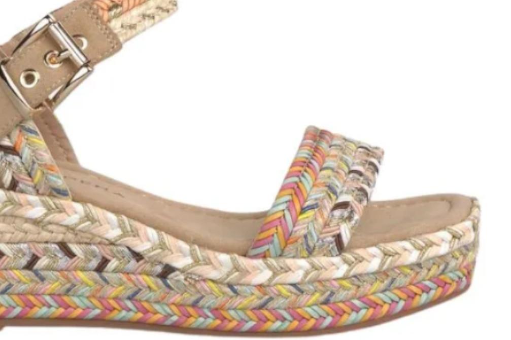 Sandalia con cuña Alma en Pena V2650900 demujer Trenzadas Esparto