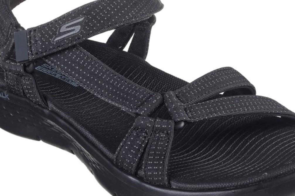 Sandalias Skechers GO WALK Flex Sandal - Sublime en negro para mujer