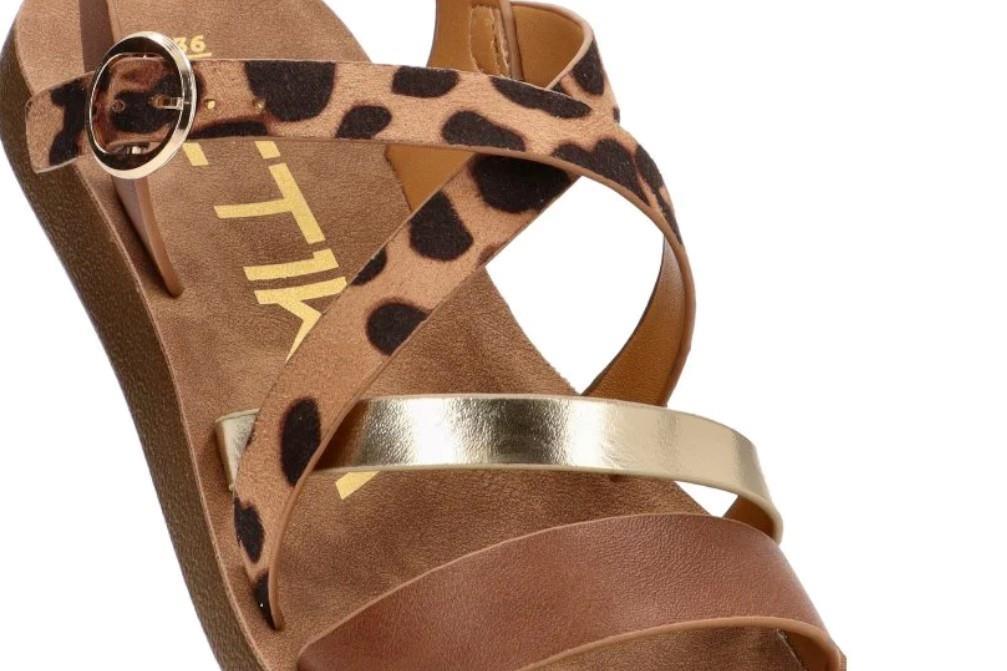 Sandalias planas ARMONY 10129 DERAWAN 02 en leopardo
