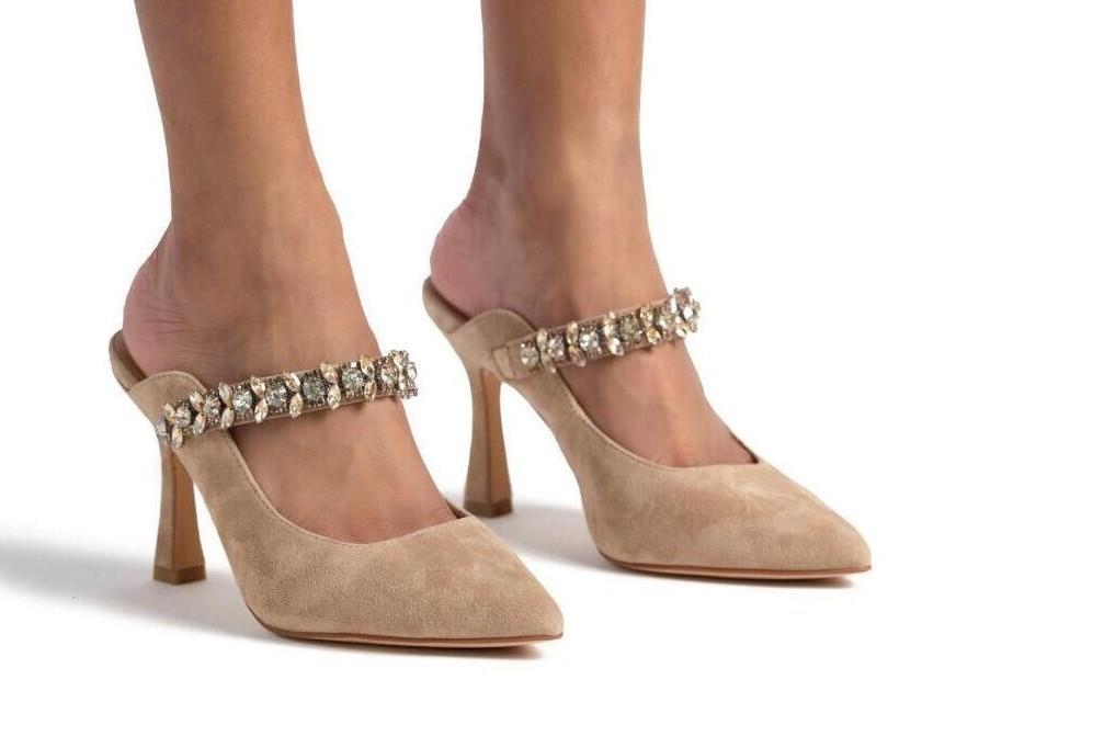 Mules Alma en Pena V250603 en sand para mujer-Zapatos de fiesta