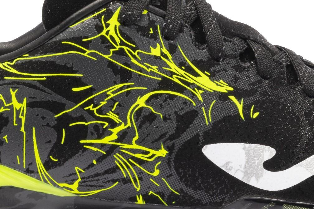 Zapatillas de fútbol Supercopa 24 césped artificial AG negro amarillo flúor
