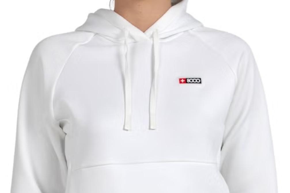 Sudadera con capucha +8000 ELARIA en marfil