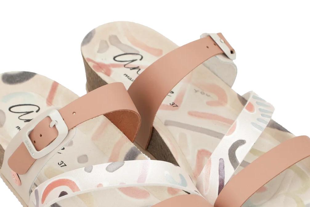 Sandalias planas bio Anekke Madrid 423 en rosa