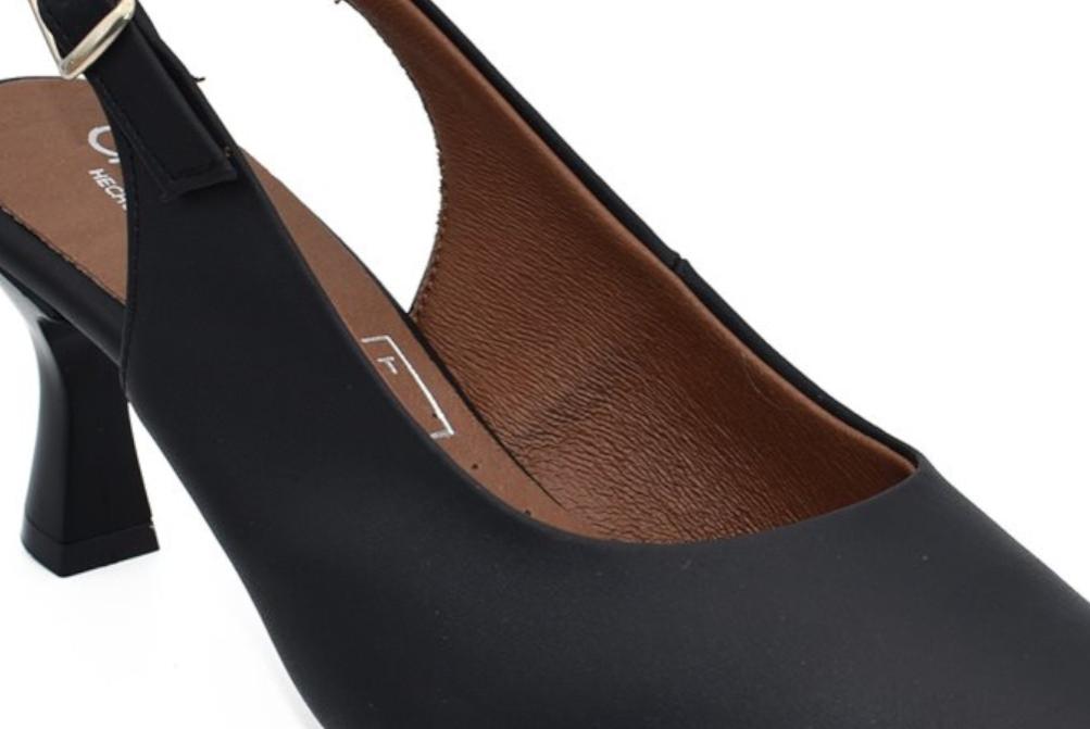 Zapatos de Tacón Destalonados Chamby 4241 Negro Mujer | Zapatos de fiesta elgante