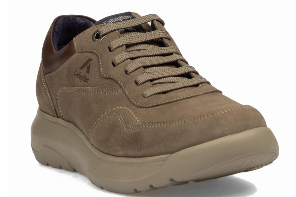 Zapatos deportivos de piel Callaghan 66702 marrón para hombre