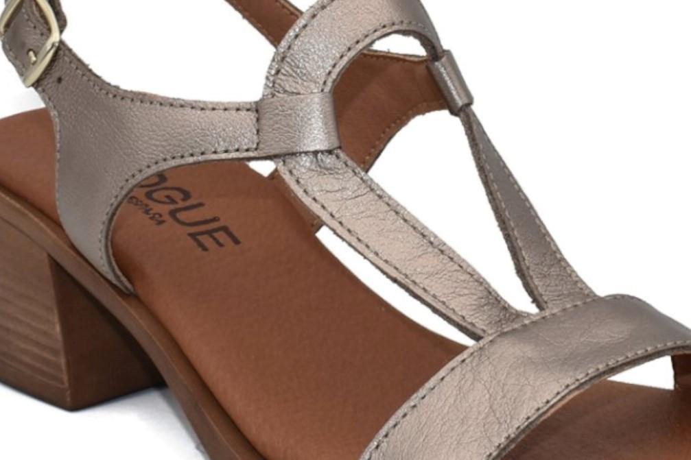 Sandalias con tacon InVogue S-60 en titan para mujer