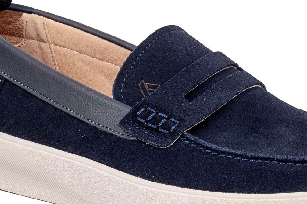 Mocasines Deportivos Callaghan Phoenix 65701 azul para Hombre de Serraje con Plantilla Extraíble