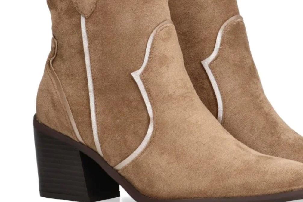 Botines cowboy Etika OLTEN 110525 en taupe para mujer