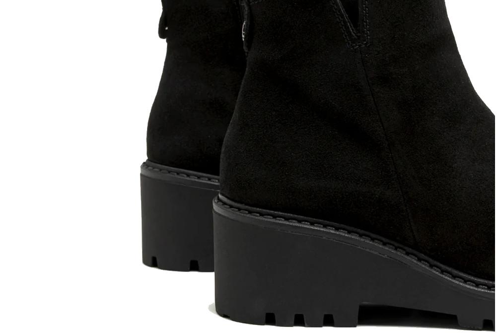Botines de piel cómodos Porronet Elisa 4733-029 en negro