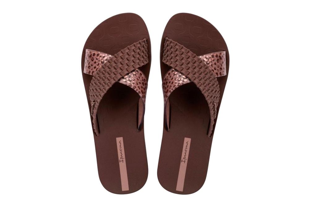 Sandalias Ipanema Sense Slide FEM IP27214 Marrones para Mujer | Chanclas planas para piscina