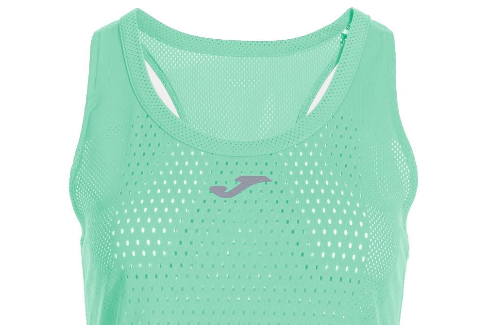 Camiseta de Running Joma Marathon II 902579 Verde de Tirantes para Mujer