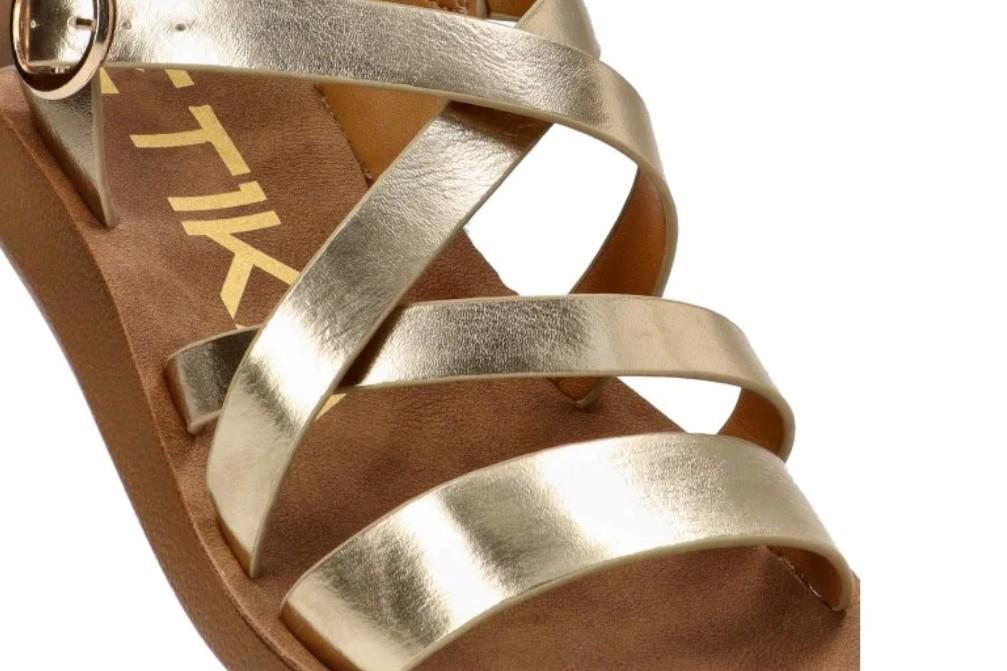 Sandalias planas ARMONY 10129 DERAWAN 02 en oro