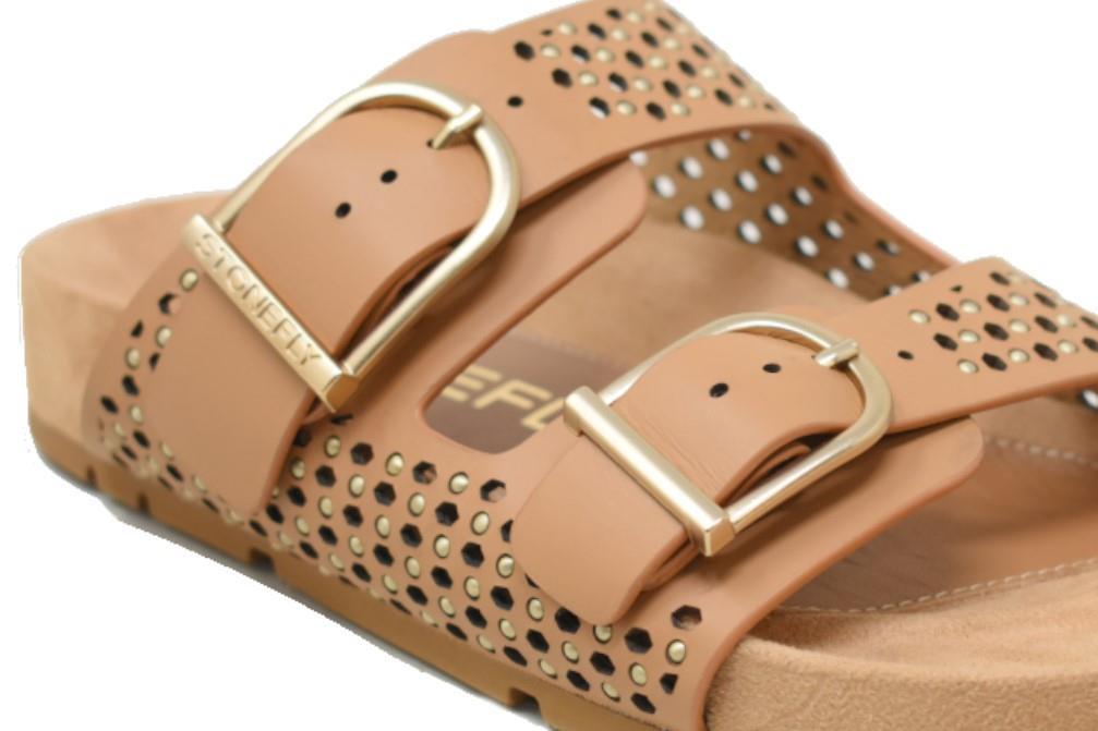 Sandalias planas Stonefly SIBIL W4 en tabaco para mujer
