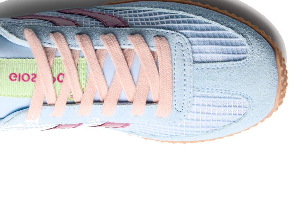 Zapatillas Gioseppo 78029 CHAKE azul de piel y rejilla | Sneakers cómodas mujer con plataforma