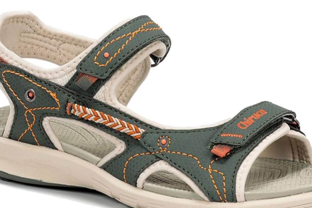 Sandalias Chicura Mojacar 01 en verde para mujer