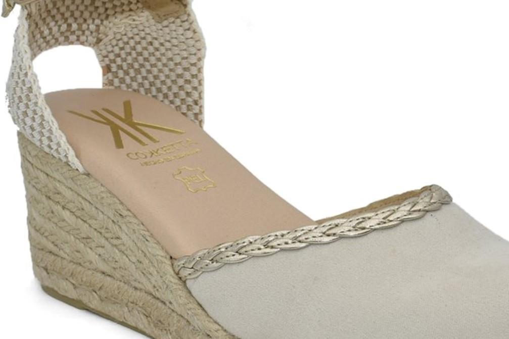 Valencianas de yute COKKETA 5012 en beige para mujer
