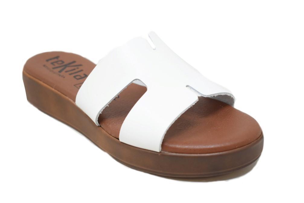 Sandalias con plataforma Tekila 36 en blanco para mujer