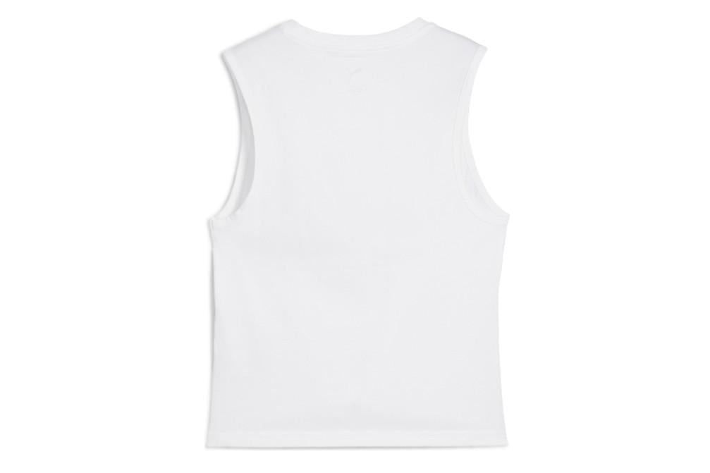 Camiseta de Tirantes Puma ESS No. 1 Logo Slim para Mujer Blanca 684968-02