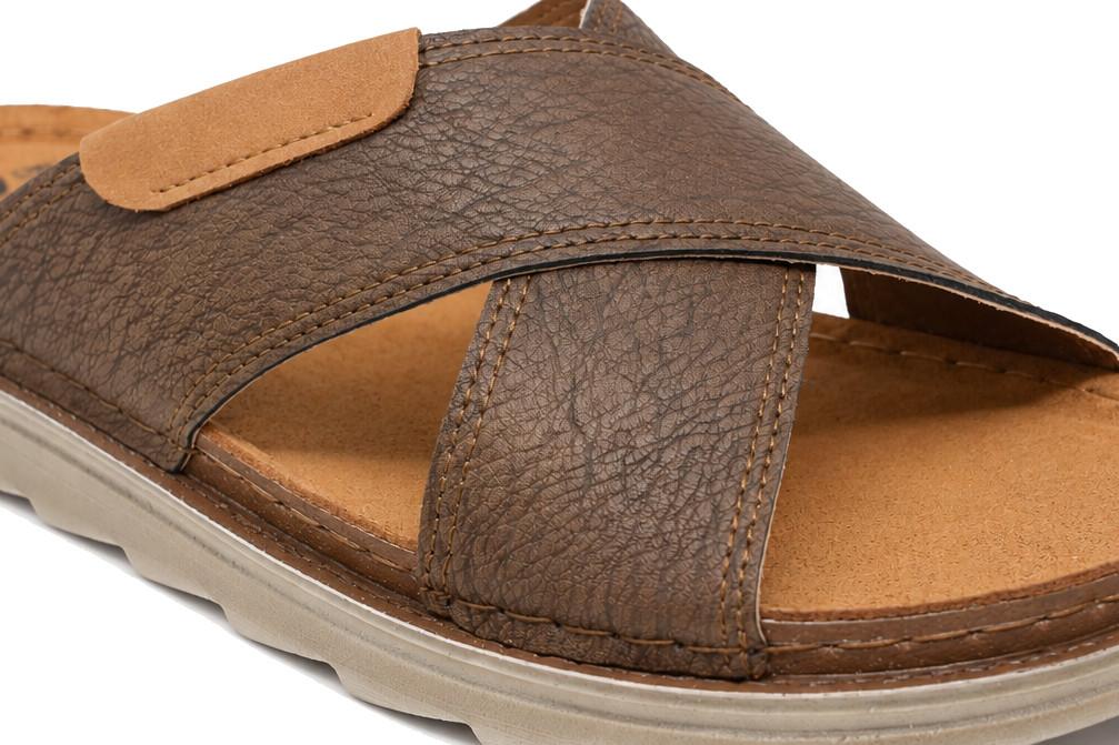 Sandalia cómoda Inblu BU000018 Tipo Chancla con Planta de Piel Acolchada para hombre