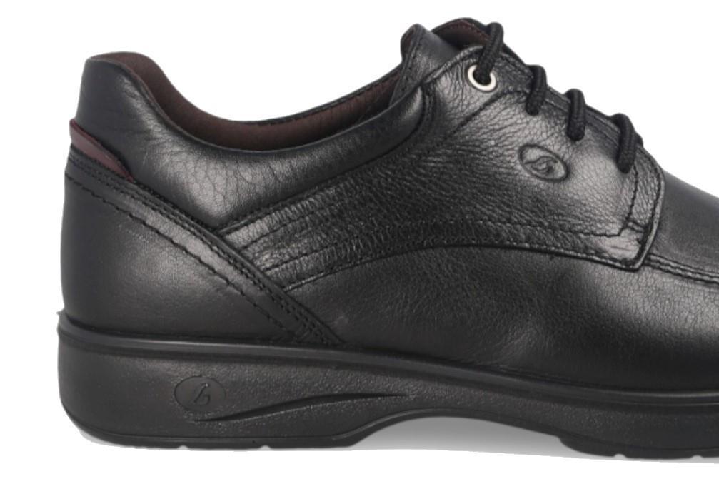Zapatos con cordones cómodos Luisetti 37702ST de color negro