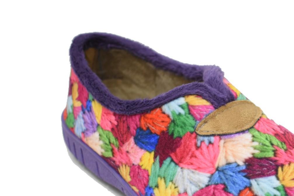 Zapatillas de casa Calusa 953 en morado para mujer