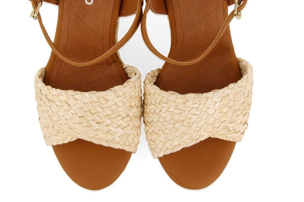 Sandalias con cuña de yute Gioseppo ALLKAJ 71130 en natural para mujer