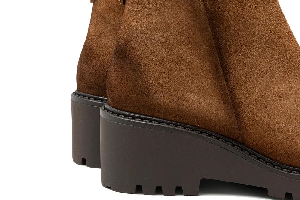 Botines de piel cómodos Porronet Elisa 4733-020 en cuero