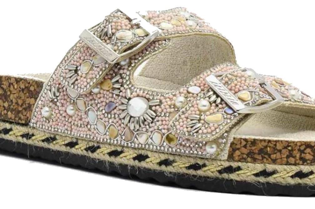 Sandalias bio Isteria 25074 en beige para mujer