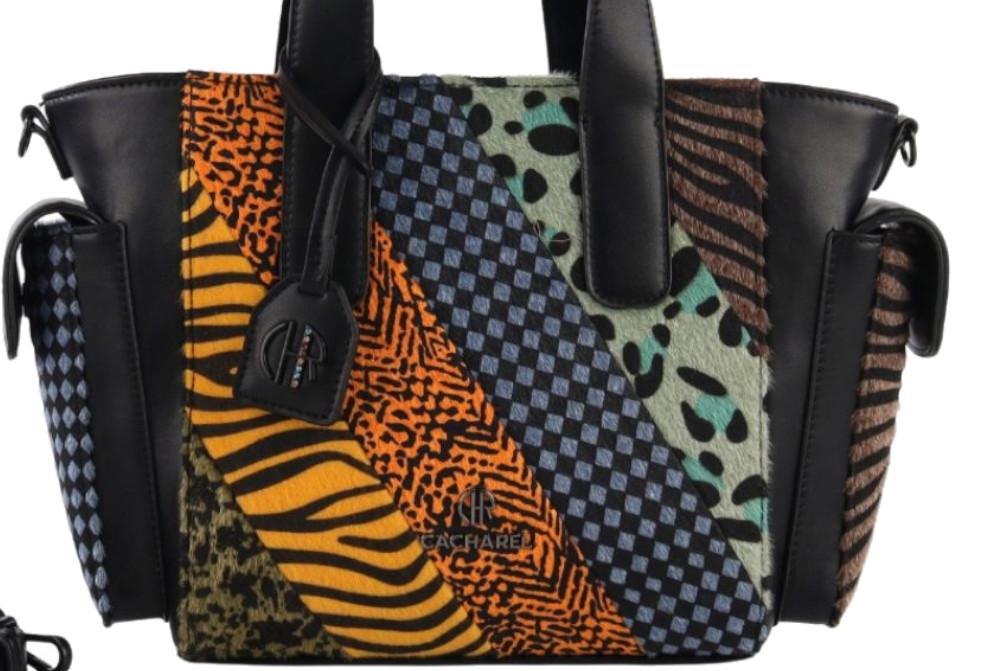 Bolso shopper Cacharel bags H262083 multicolor patchwork animal print