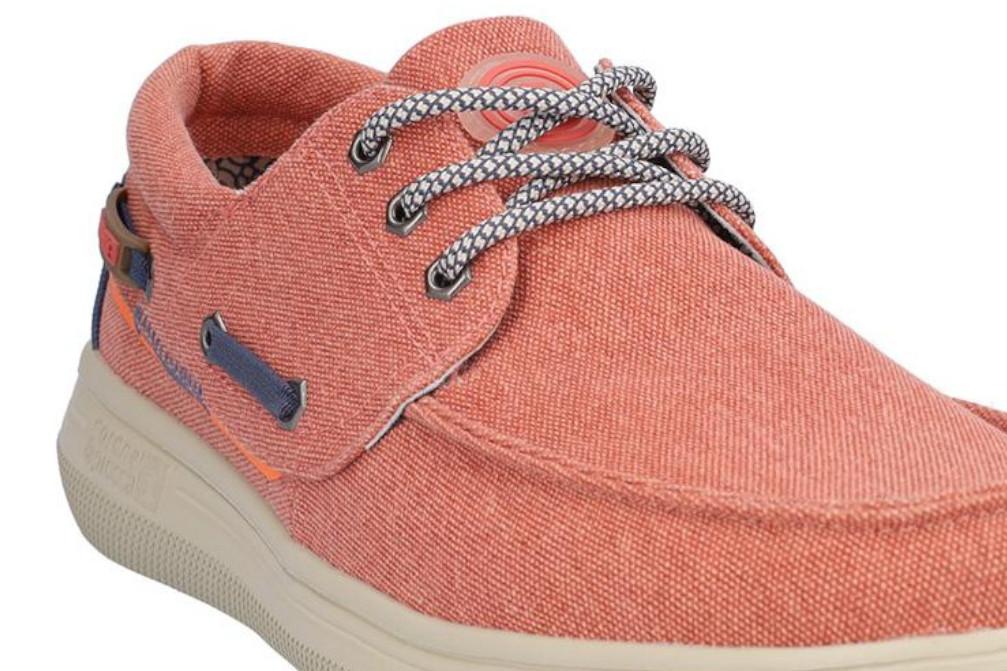 Zapatos Náuticos de lona Coronel Tapiocca T869-4 en teja para hombre