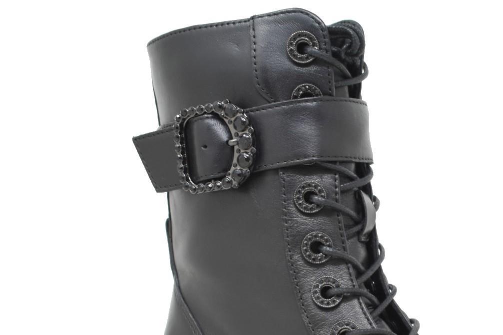 Botines militares Regarde Le Ciel Marcy 02 de color negro